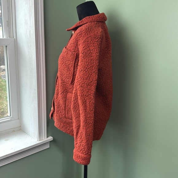 Toad & Co. rust fleece jacket small - Picture 2 of 6